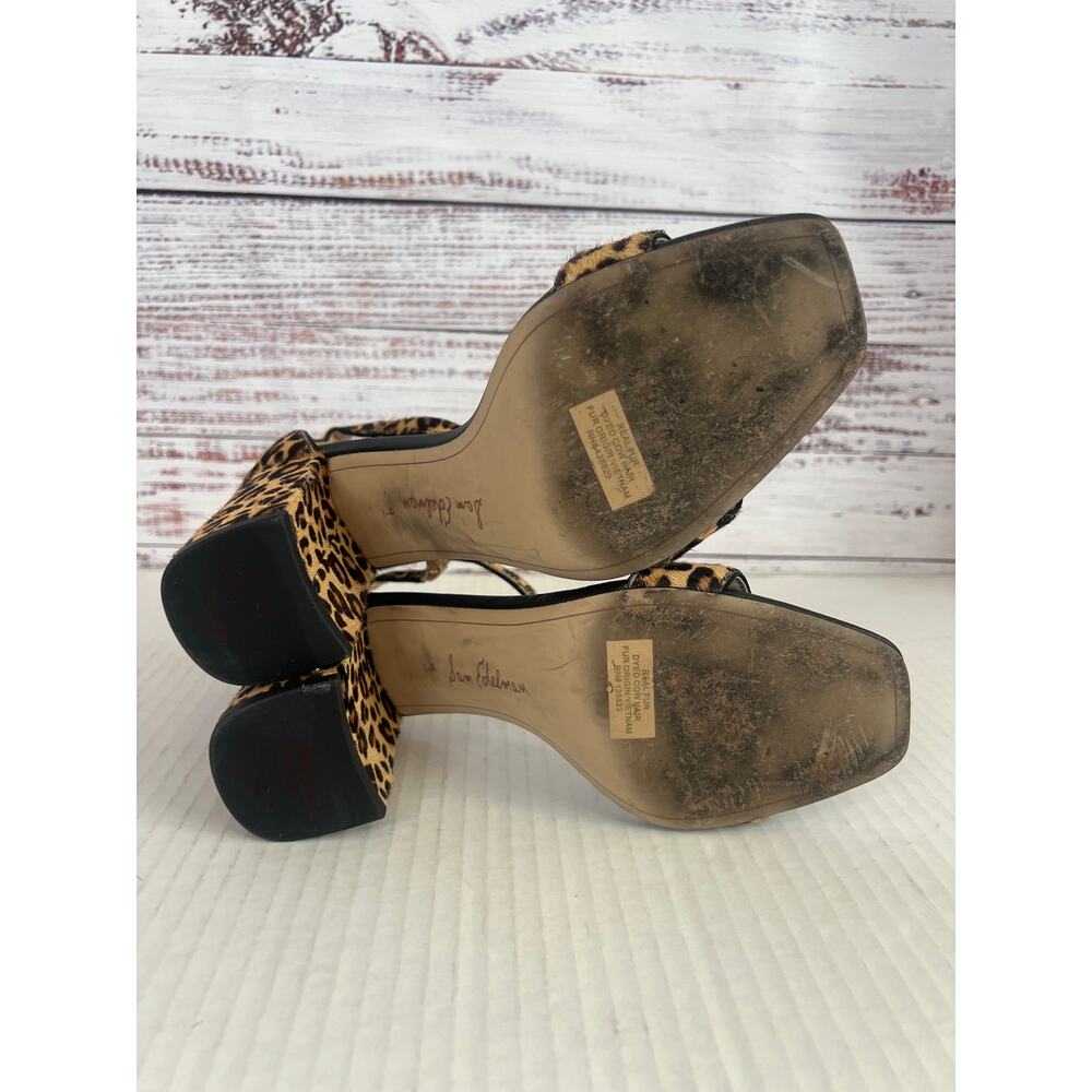 Sam Edelman Daniella block-heel sandals leopard print Size 9 - Picture 10 of 10